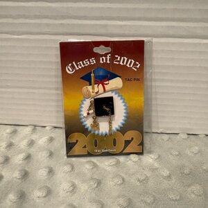 Class of 2002 Gold Tone Tac Pin